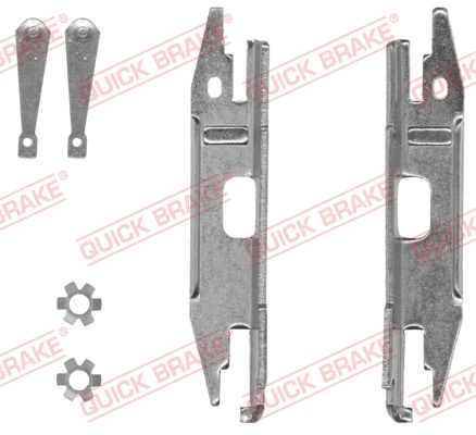 Комплект регулятора, барабанный тормозной механизм - 105 53 002 QUICK BRAKE